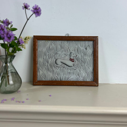 indian-reverse-glass-painting-dog-medium