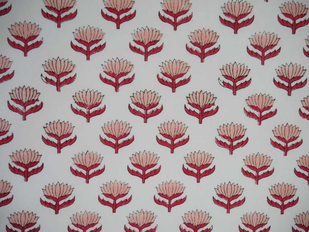 lotus flower
napkin
block printed 
block printed napkin