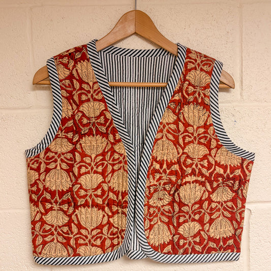 russet rust vest