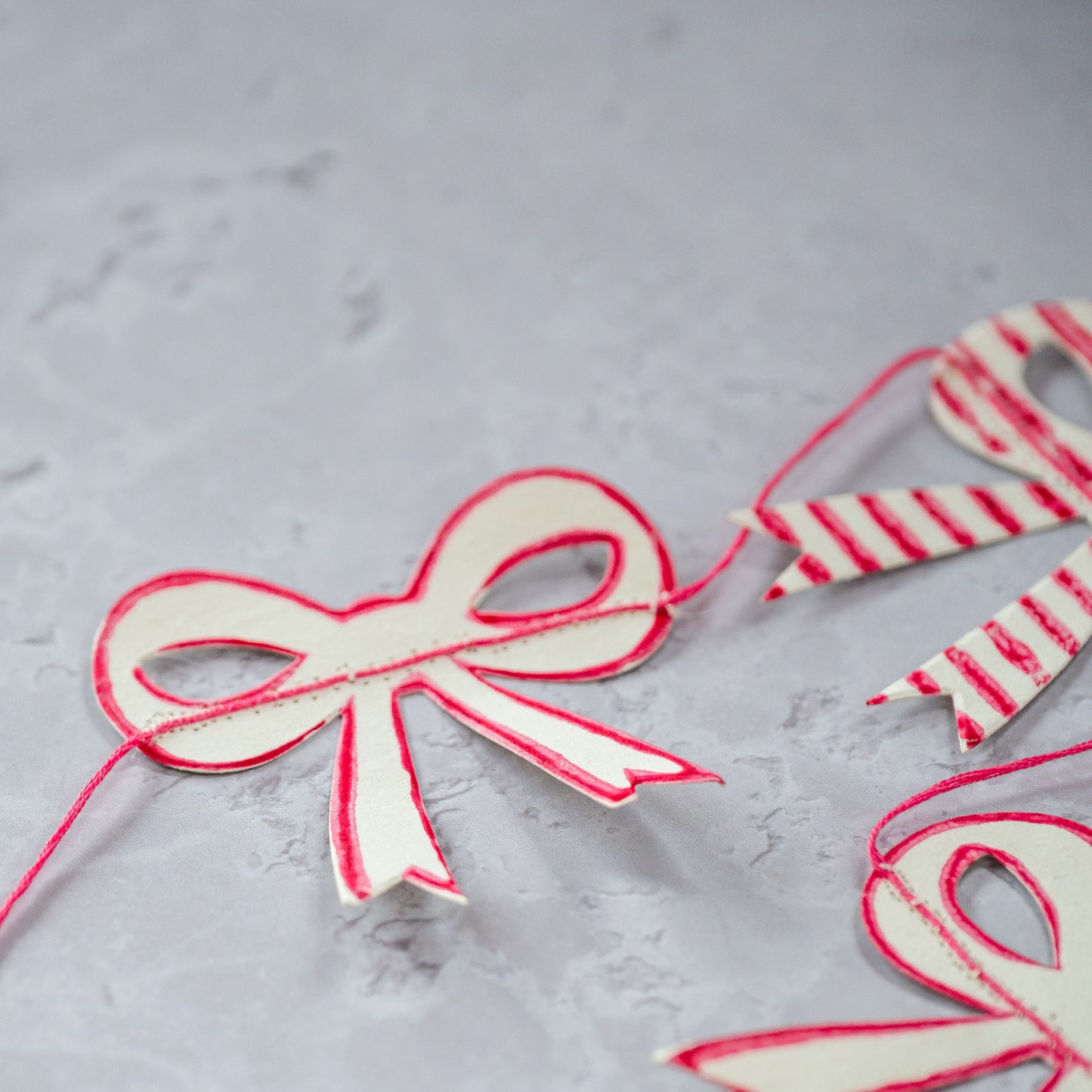 NEW BOW PEONY 3 metre garland